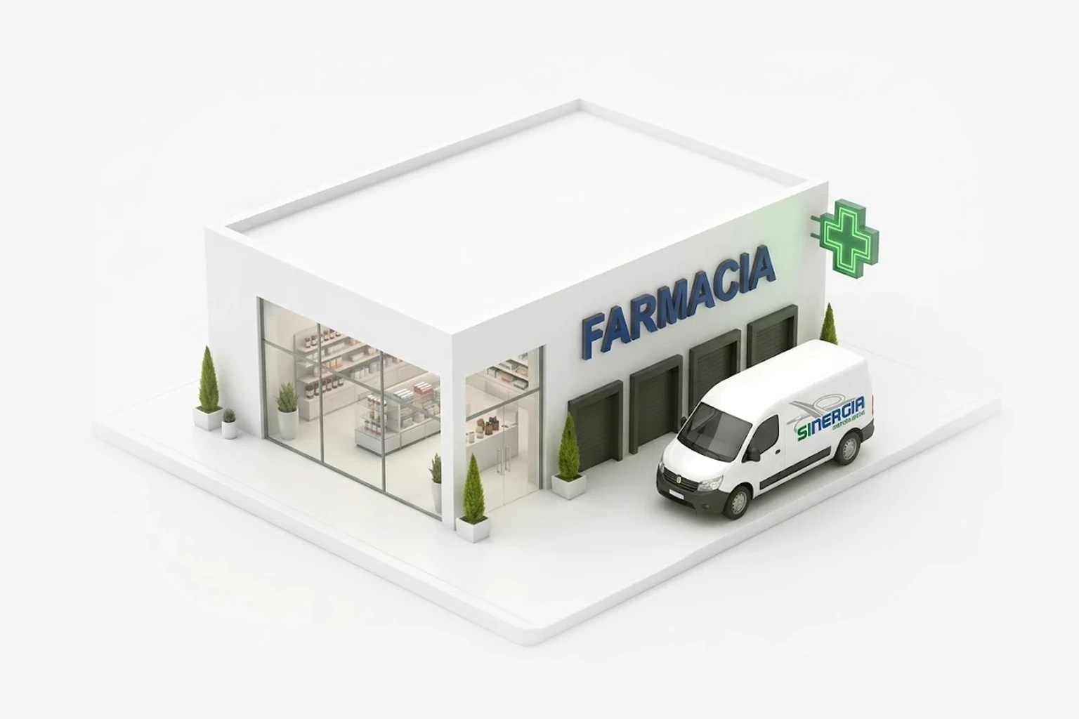 Reparto de pedidos de Sinergia para farmacias y parafarmacias en Madrid